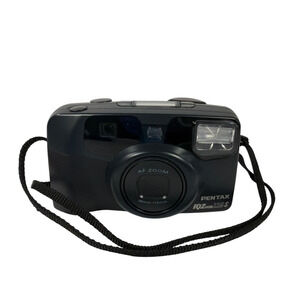 Pentax IQZoom 115-S 35mm Point & Shoot Film Camera 38-115mm Tested Works